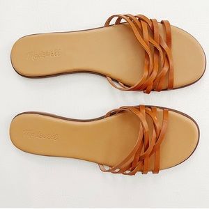 Madewell Tracie Leather Sandal in Cognac Sz 9